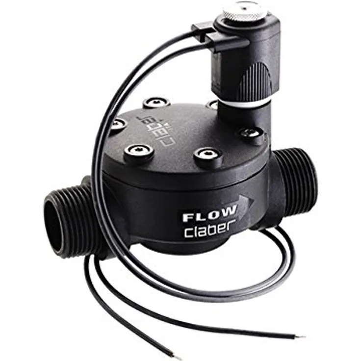 Claber 90815 Magnetventil 24 V, männlich, schwarz-orange-grau Bewässerungszubehör