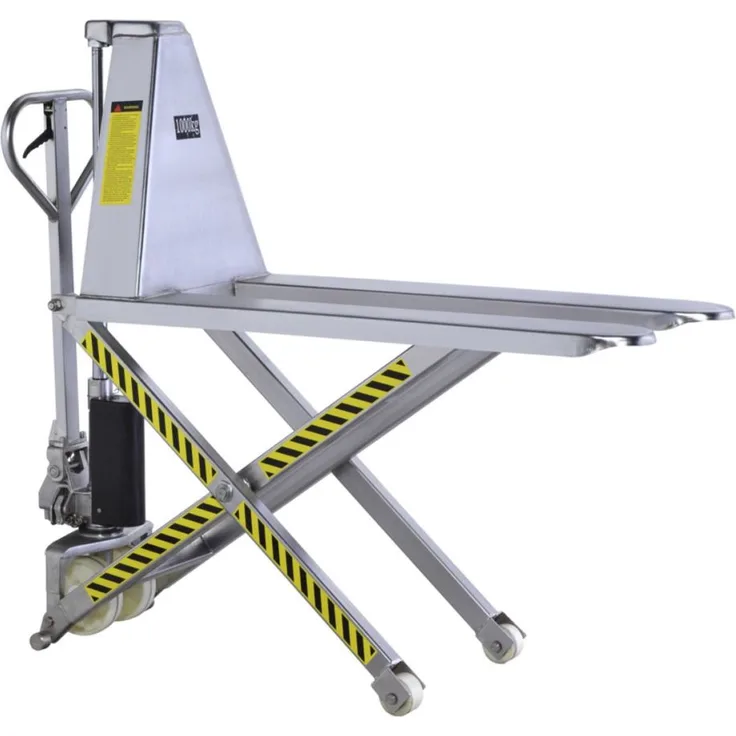 Scherenhubwagen Edelstahl 1t. Nylon/ Nylon Single