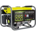 K&s Basic - KSB 2200A Benzingenerator 2.2 kW, Handanlasser, Motorleistung 5.5 PS, automatischer Spannungsregler (AVR), Steckdosen 2 x16 (230V),