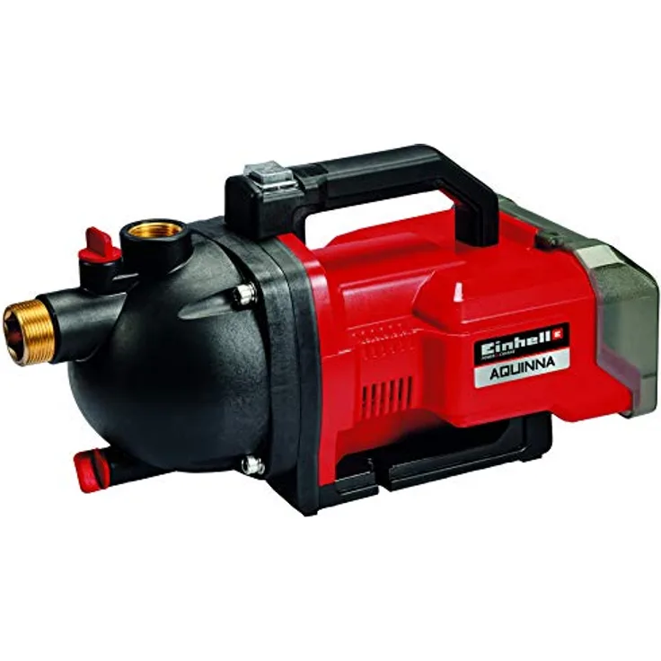 Einhell Akku-Gartenpumpe AQUINNA Power X-Change (Li-Ion, 36 V, 2.6 bar, 3000 L-h Fördermenge, 2-Stufen ECO-Schalter, Wassereinfüll- und Ablassschraube, Thermoschutz, ohne Akkus und Ladegerät)
