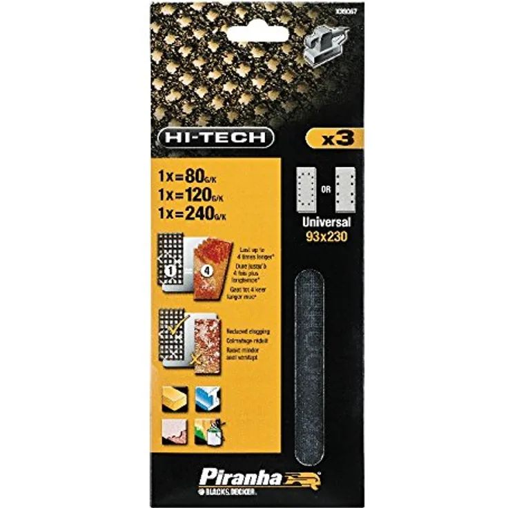 Piranha Mesh Dritte Tabelle nicht Klettverschluss – Set von 3