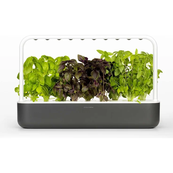 Emsa Click & Grow Dark Grey Smart Garden 9, Dunkelgrau, 60,5 x 18,5 x 40 cm – Bild 1