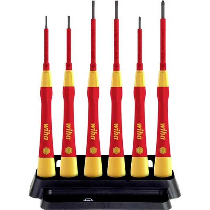 Wiha 42989 Serie 2270P Pico Finish electric Feinschraubendrehersatz, Schlitz