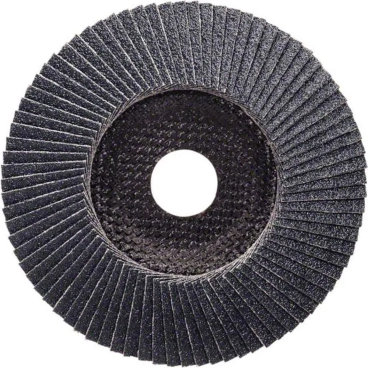 Bosch Professional Fächerschleifscheibe (für Winkelschleifer verschiedene Materialien, gerade Ausführung, Ø 125 mm, Körnung 80)
