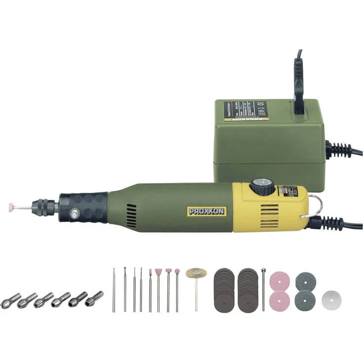 Proxxon 28515 Modellbauer- und Gravierset mit Bohr- und Fräsgerät MICROMOT 50-E 40 Watt 0,23 kg 230 V – Bild 7