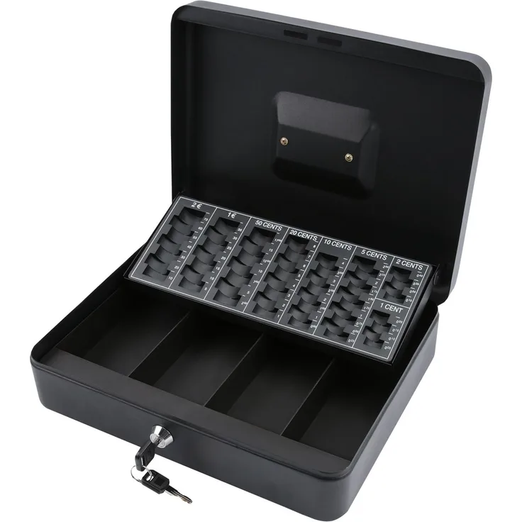 OLYMPIA Geldkassette CB770 Plus mit Münzeileinsatz und Geldprüfstift