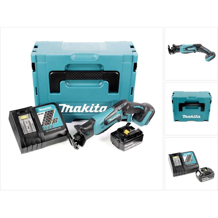 Makita DJR 183 RF1J Akku Reciprosäge 18 V Säbelsäge im Makpac + 1x 3,0 Ah Akku + Ladegerät – Bild 1