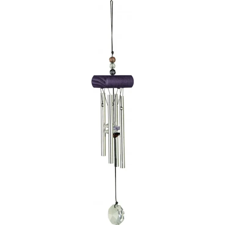 windspiel Gem Tunes 27 cm Stahl-Holz violett 3-teilig