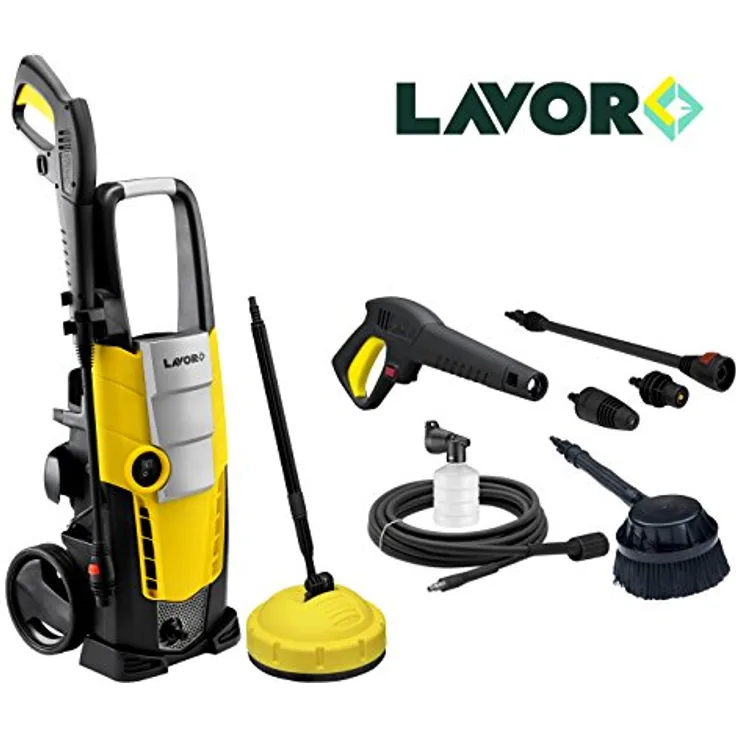 Lavor Hochdruckreiniger Dampfstrahler GALAXY 150 und Umfassendes Zubehör 150 bar, 1900 Watt, 450 l-h - 8.086.0075C