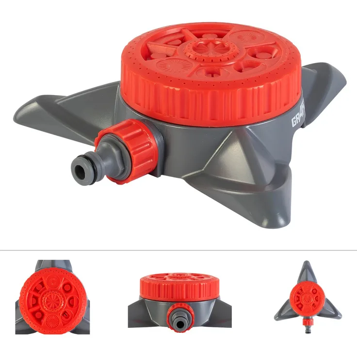 Grafner Kreis- Rasensprenger RS10821 8 Sprüh-Funktionen
