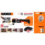 WORX WX696.9 Akku Multifunktionswerkzeug 20V Solo Sägen Schleifen Schneiden
