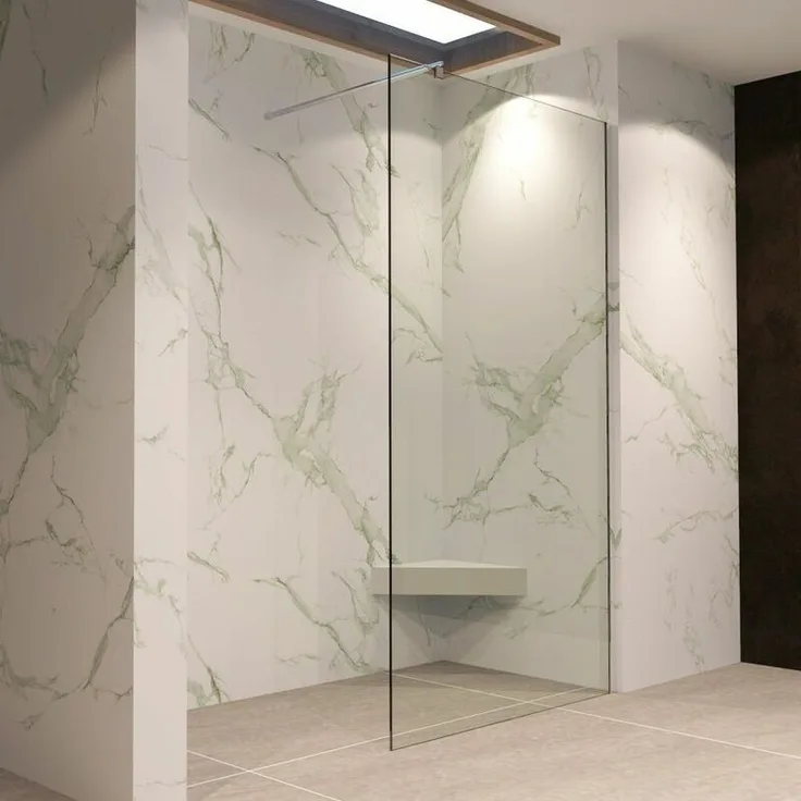 Walk In Dusche Duschwand Duschabtrennung Klarglas Edelstahl 100x200cm 10mm W740