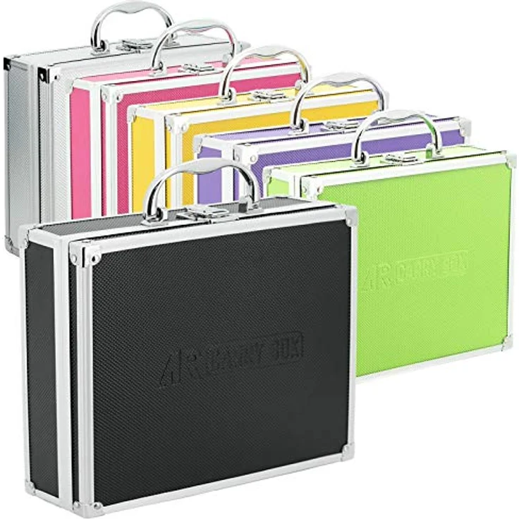 Aluminium Koffer Schwarz Box mit Schaumstoffeinlage 560013