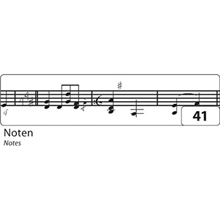 folia Deko-Klebeband Washi-Tape, Noten