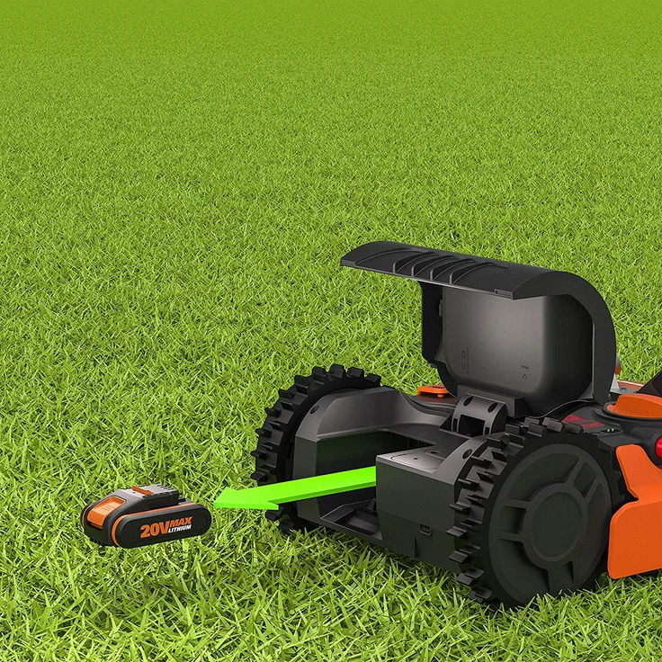 Worx Landroid S 300 WR130E Mähroboter für kleine Gärten bis 300 m² - Mähroboter für einen sauberen Rasenschnitt, Worx PowerShare, 18 cm Schnittbreite – Bild 6