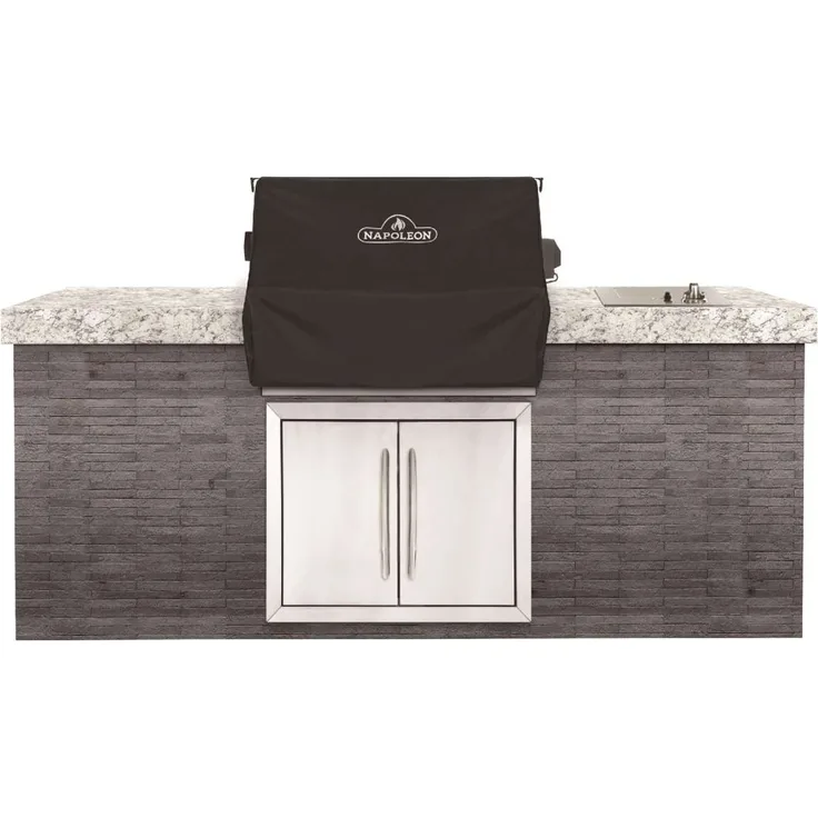 Napoleon 61501 Grillabdeckung, für Gasgrill, 28,5 x 24,5 x 5,5 cm, wetterfest, PVC