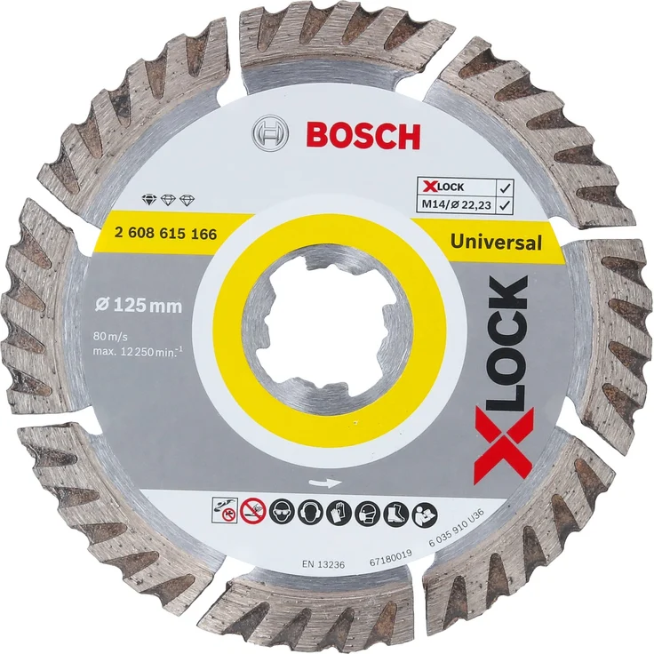 Bosch Professional X-LOCK Diamant-Trennscheibe Standard for Universal 125mm, Durchmesser – Bild 1