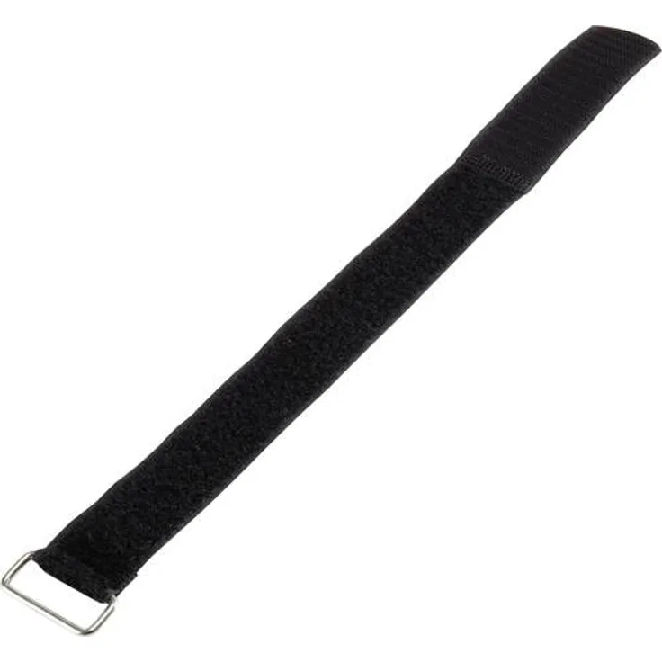Basetech 98001c379 Klettband mit Gurt Haft- und Flauschteil (L x B) 600mm x 30mm Schwarz