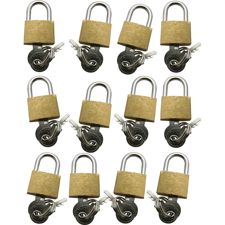 amtech T0790 12pc 20mm MESSING PADLOCK