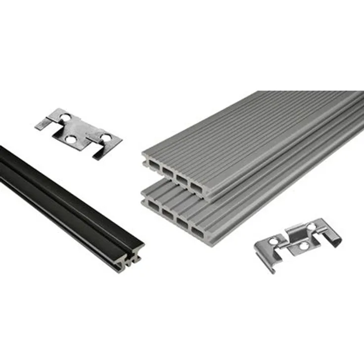 Kovalex WPC Terrassen-Bausatz Exklusiv mattiert Grau 300x400cm