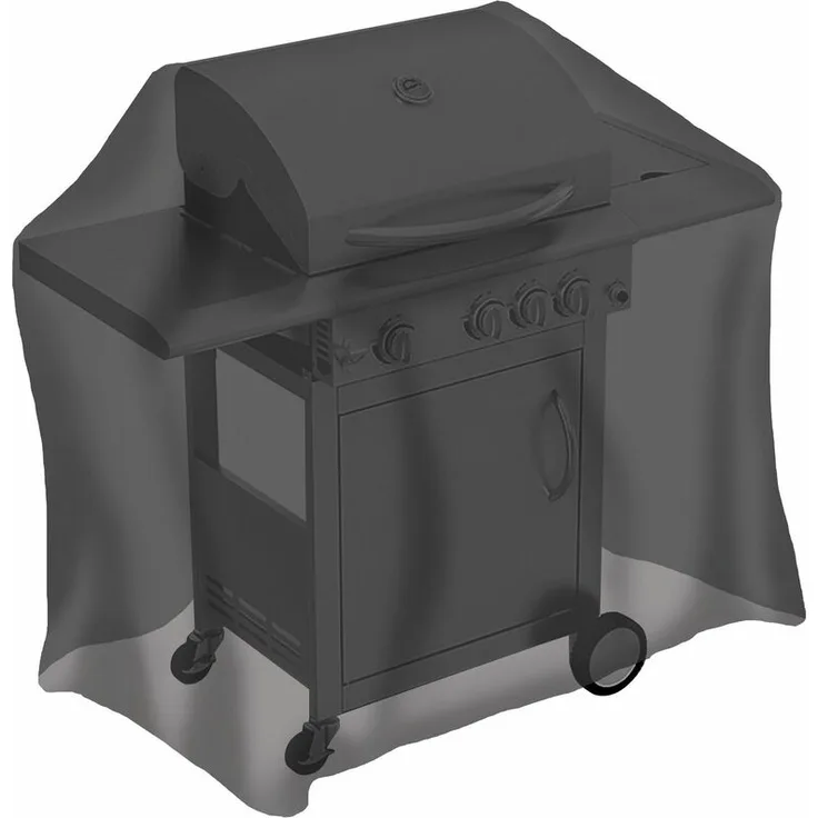 Tepro Universal Schutzhülle Abdeckhaube für Gasgrill mittel, schwarz
