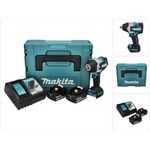 Makita DTW700RTJ Akku Schlagschrauber 18 V 700 Nm 12 XPT Brushless + 2x Akku 5,0 Ah + Ladegerät + Makpac