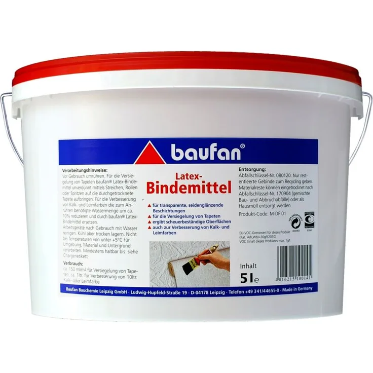 5L BAUFAN Latex Bindemittel Seidenglänzend