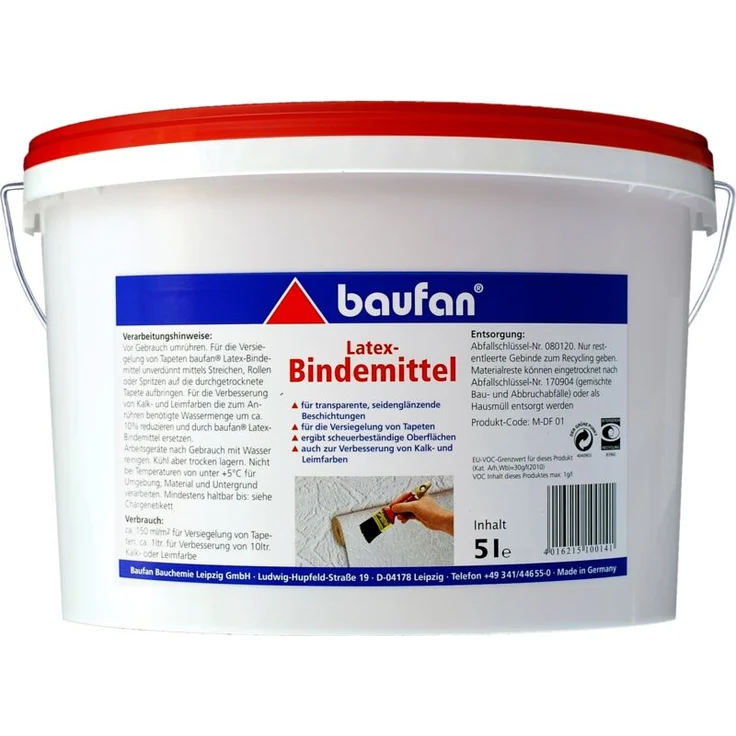 5L BAUFAN Latex Bindemittel Seidenglänzend – Bild 1