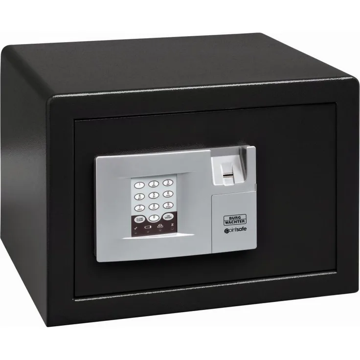 BURG-WÄCHTER Möbeltresor mit elektronischem Zahlenschloss und Fingerscan-Modul, Zur Wand- und Bodenbefestigung, PointSafe P 2 E FS
