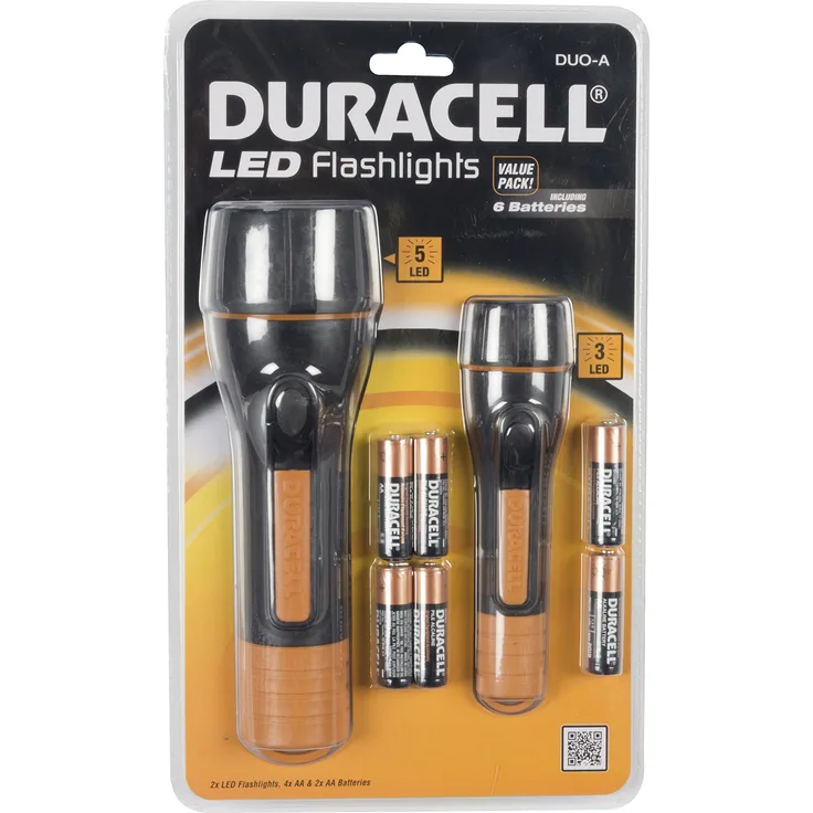 Duracell Taschenlampe Duo-A Torch packung CLX 00727