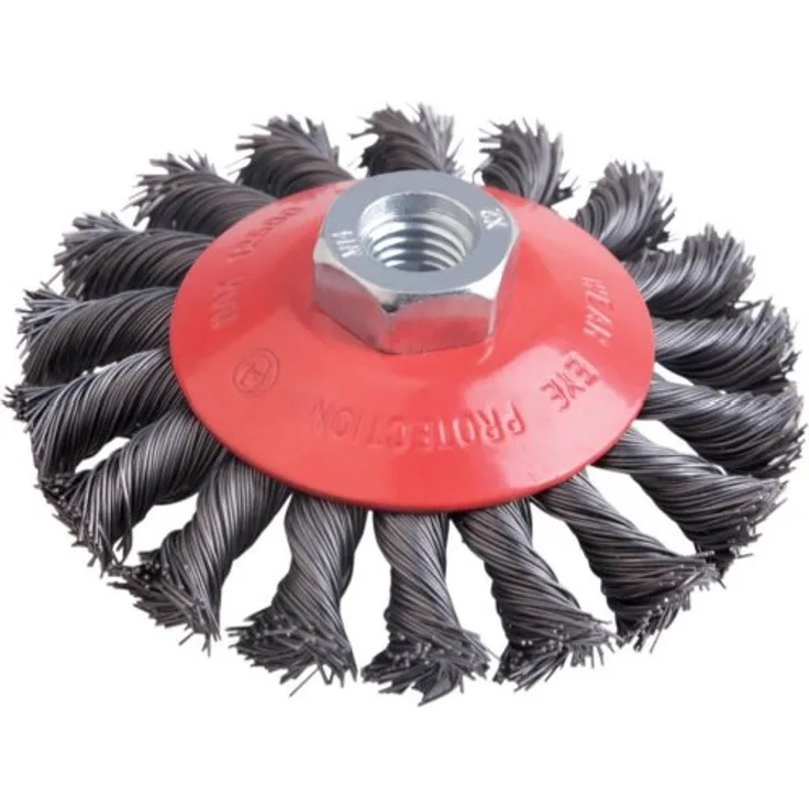 Fortis Kegelbürste Edelstahl 100mm gezopft
