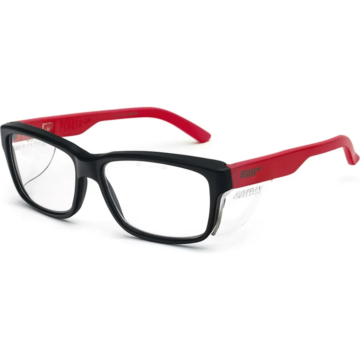 Pegaso Work and Fun Brille gegen impactÃ³ Objektiv mit Pre Sehstärke, mehrfarbig (Blau-Orange), +3.0, L – Bild 1