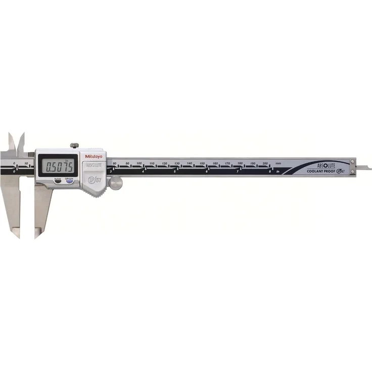 Mitutoyo 500-753-20 Serie 500 Absolute Kühlmitteldichter Messschieber mit Staub--Wasserschutz nach IP67, ohne SPC-Datenausgang, 0-8 Zoll-0 mm Reichweite