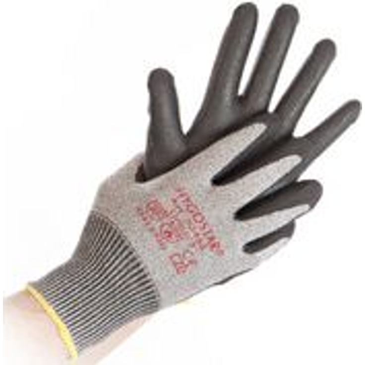 HYGOSTAR Schnittschutzhandschuh CUT SAFE, XL Spezialfaser Strickhandschuh, Innenhand & Fingerkuppen mit - 1 Stück (33619)