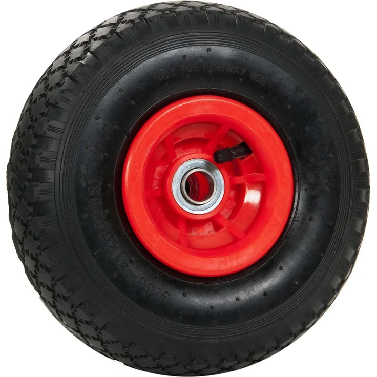 pro-bau-tec 2 Stück Sackkarrenrad mit Kugellager und Monatgematerial, rot, 10113 – Bild 1