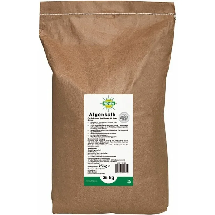 Beckmann Algenkalk 25 Kg aus Meeresalgen für ca. 250m²