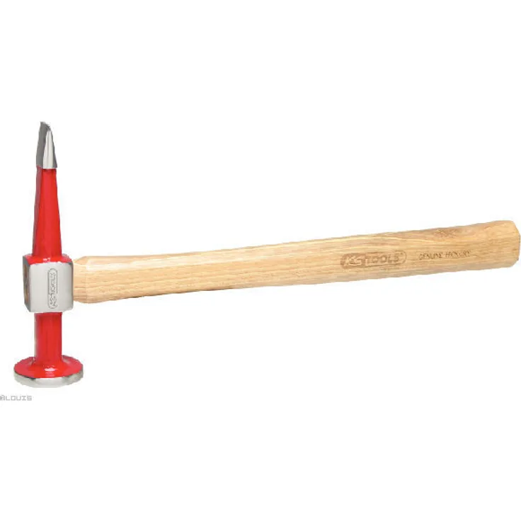 KS TOOLS Karosserie-Ausbeulhammer Flachspitzhammer 461g rund/spitz