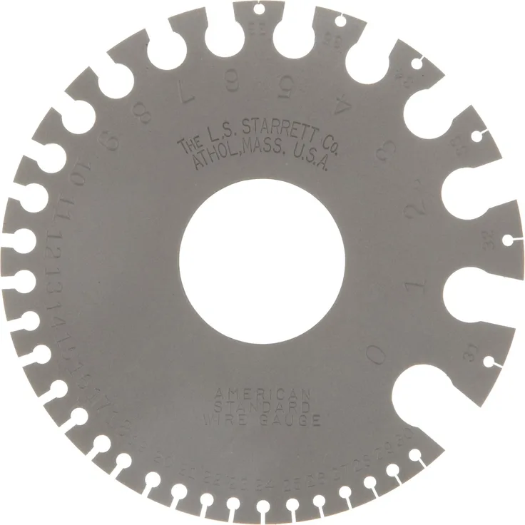 Starrett 281 American Standard Draht Gage, gehärtet, Satin Finish, Zahlen 0 36, 0,8 0 cm Durchmesser Range Durchmesser Range