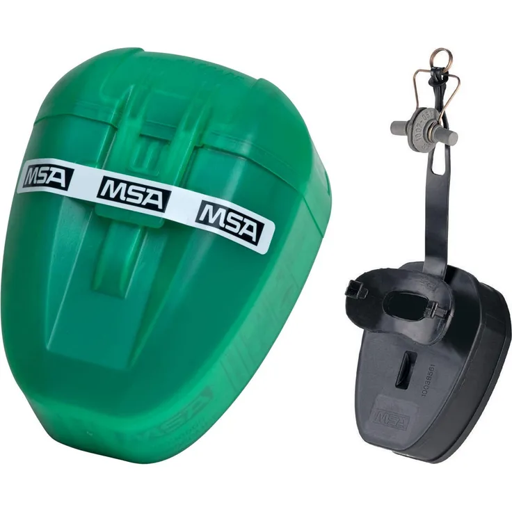 MSA MiniScape , Filter Fluchtgerät mit Mundstück und Nasenklemme , Notfall Flucht Atemschutz Maske , DIN 58647 ABEK , TabTec Filter , Passt in jede Tasche