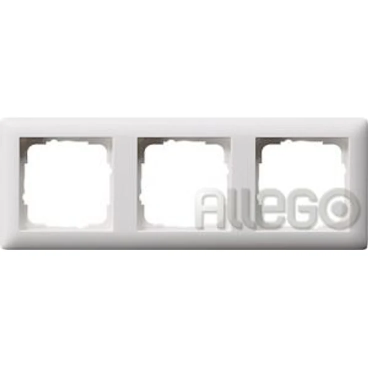 Gira Rahmen 021304 3fach Standard 55 reinweiss matt - Preisvergleich – Bild 1
