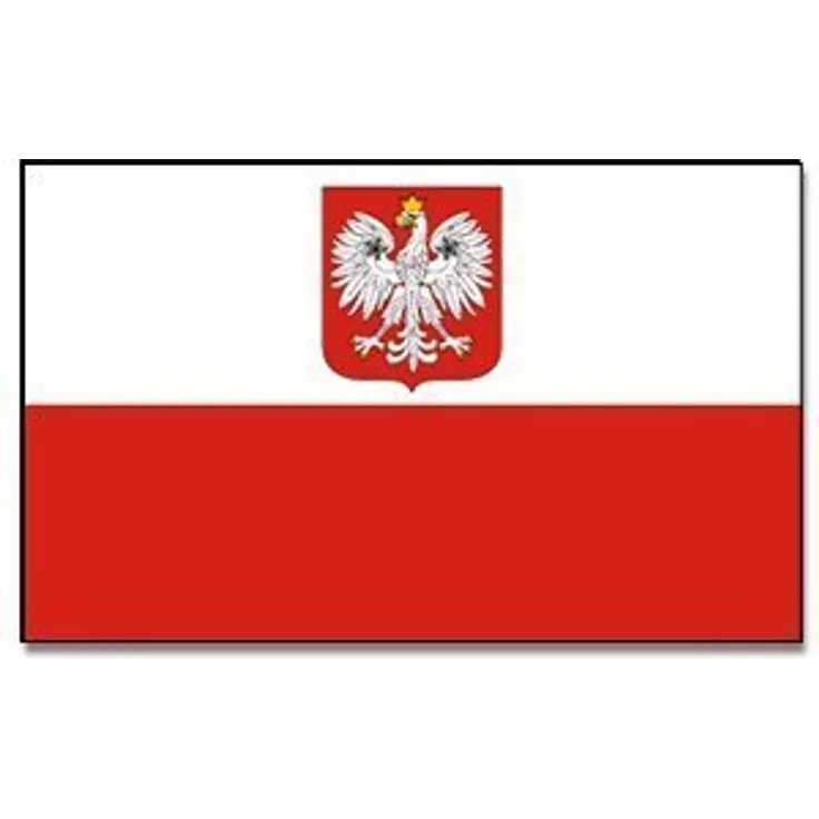 Flaggenking Polen mit Adler Flagge/Fahne, weiß, 150 x 90 cm, 16887