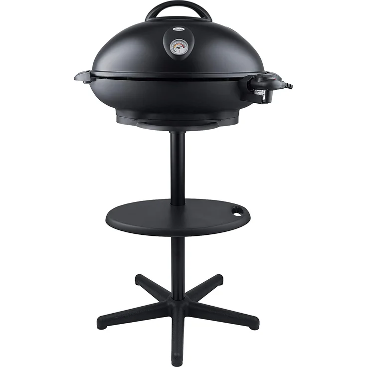 Steba VG 350 BIG Barbecue Säulengrill, Elektrogrill, mit praktischer Ablage, 55 x 41 cm Grillfläche – Bild 1