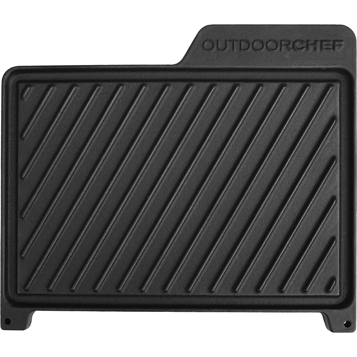 Outdoorchef Griddle Plate Grillplatte Lugano, Schwarz 27 x 30.5 x 1.5 cm