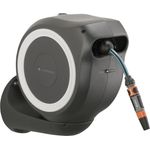 GARDENA Wand-Schlauchbox RollUp S 18602-20 15 Meter Schlauchlänge weiß Kunststoff 18602-20 180° schwenkbar frostsicher, UV-beständig