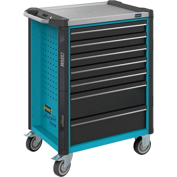 Hazet Werkstattwagen Assistent Schubladen flach: 3x77x522x398 mm Schubladen hoch: 3x162x522x398 mm (179NX-6)