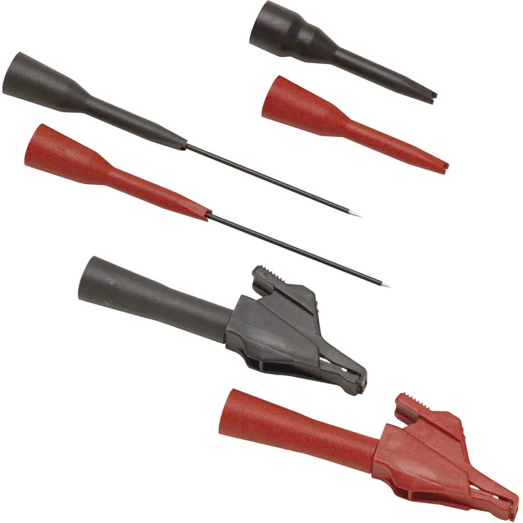 Fluke TP920 Sicherheits-Prüfspitzen-Set Steckanschluss 2mm CAT III 300V Rot, Schwarz