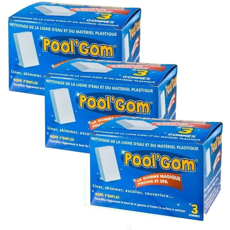 TOUCAN 3 Boxen Pool Gom Wasserlinie Reinigungsbecken (Satz mit 9 Stück)