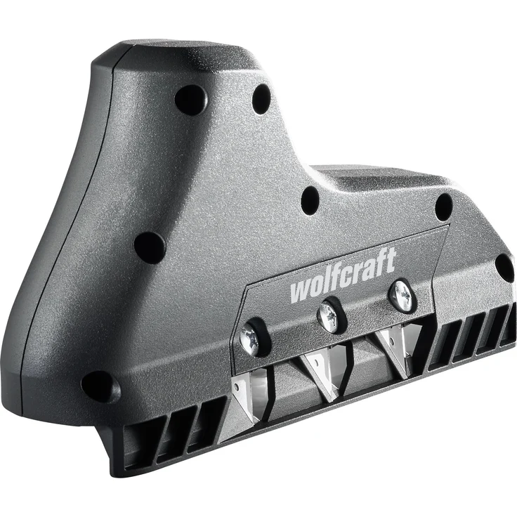 wolfcraft 3-fach Kantenhobel 4009000 Trockenbau Hobel mit Dreifachklinge zum Anschrägen von Kanten bei Gipskarton Für die Plattenstärken 9,5 & 12,5mm – Bild 1