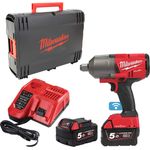 Milwaukee 0 M18ONEFHIWF34-502X Akku-Schlagschrauber 3-4, 18 V, Rot