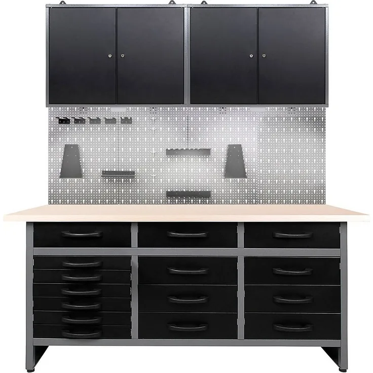 ONDIS24 Werkstatt-Set 160 cm, mit LED - 4250627211587